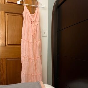 Elegant Pink Sleeveless Dress